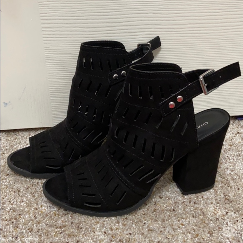 Peep Toe Bootie Heel